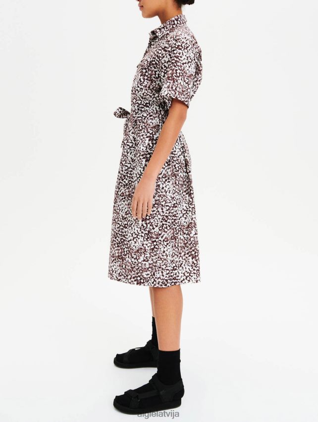 Aigle sievietes tencel un kokvilnas kreklu kleita drukātā versija fudge pr drēbes P0R84L641
