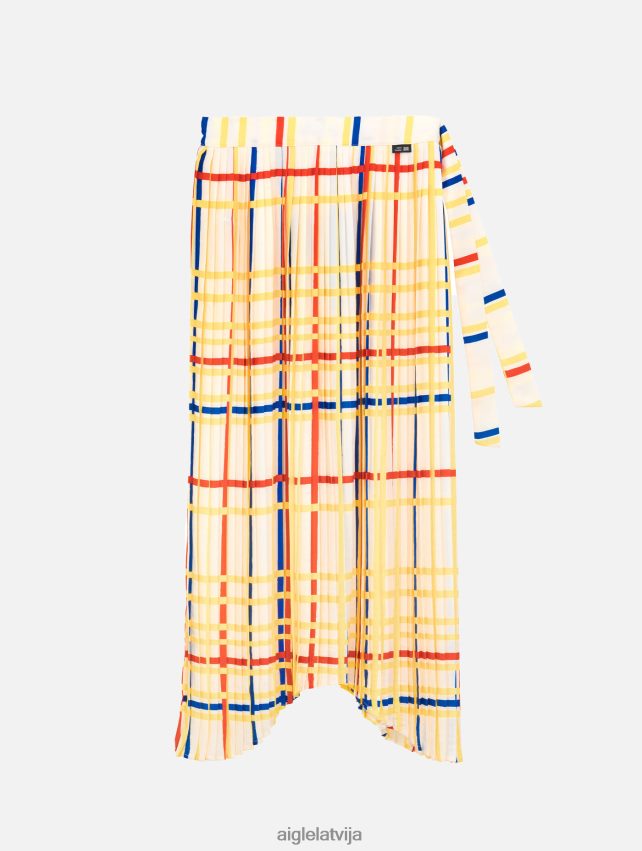 Aigle x Centre Pompidou sievietes plīsi svārki mondrian drēbes P0R84L583