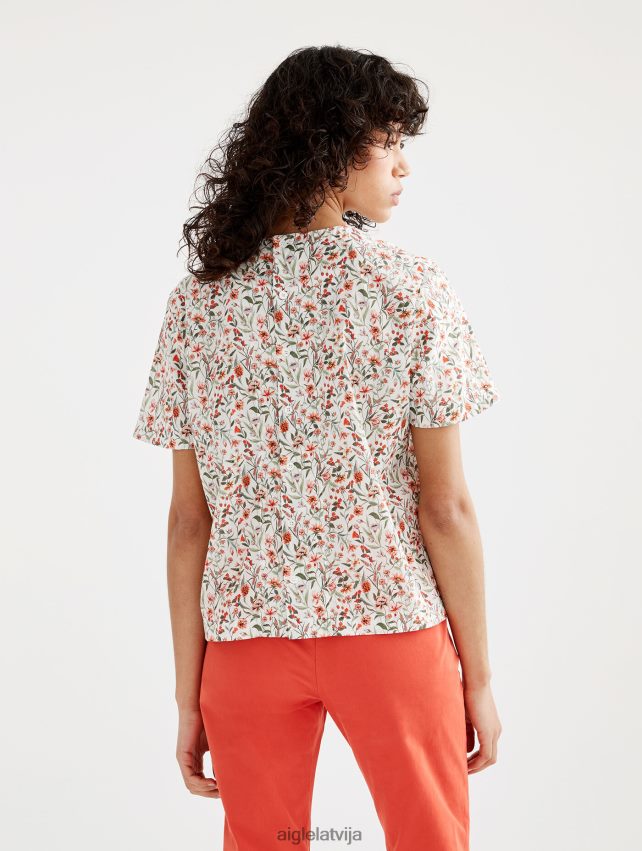 Aigle sievietes liberty london blūze ar īsām piedurknēm lait pr drēbes P0R84L572