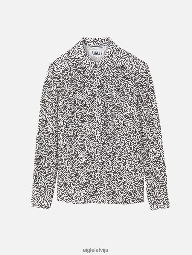 Aigle sievietes pie pleciem sakrājās krekls ar garām piedurknēm lait pr drēbes P0R84L550