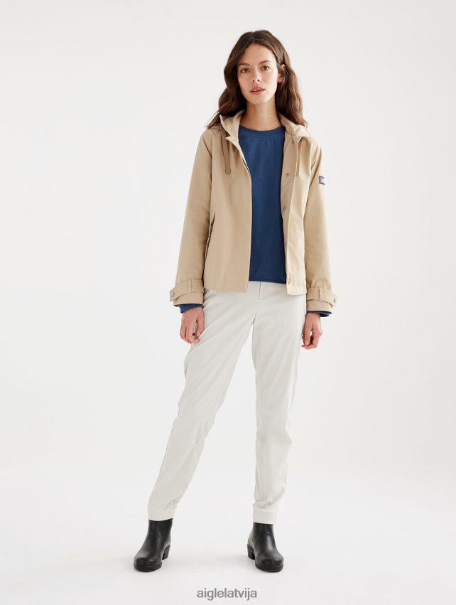Aigle sievietes gore-Tex jaka noņemama kapuce osier i drēbes P0R84L488
