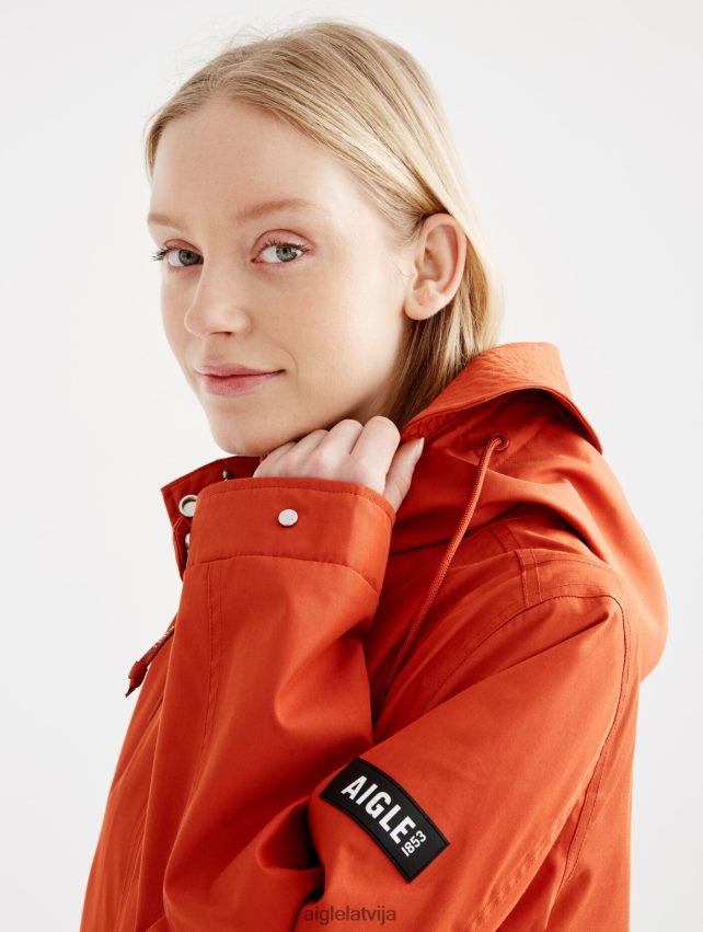 Aigle sievietes ikonisks zivju astes mtd ar īsu kapuci goji drēbes P0R84L498