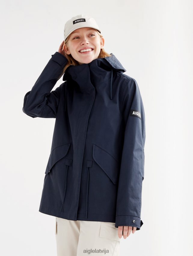 Aigle sievietes ikonisks zivju astes mtd ar īsu kapuci impērija drēbes P0R84L494