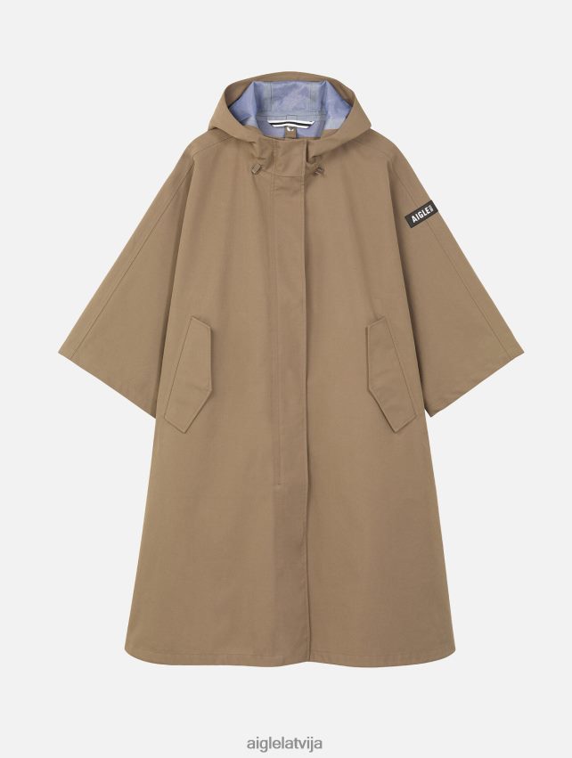 Aigle sievietes lielizmēra mtd pončo kapučīno drēbes P0R84L478