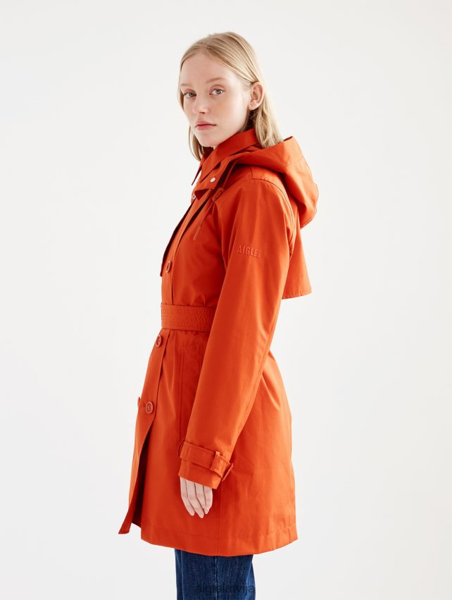 Aigle sievietes noņemama kapuce, īss gore-tex trenčs goji drēbes P0R84L501