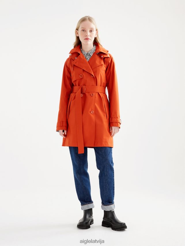 Aigle sievietes noņemama kapuce, īss gore-tex trenčs goji drēbes P0R84L501