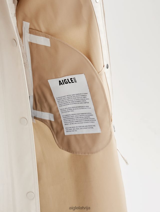 Aigle sievietes pārveidots mtd garš trencis sable drēbes P0R84L484