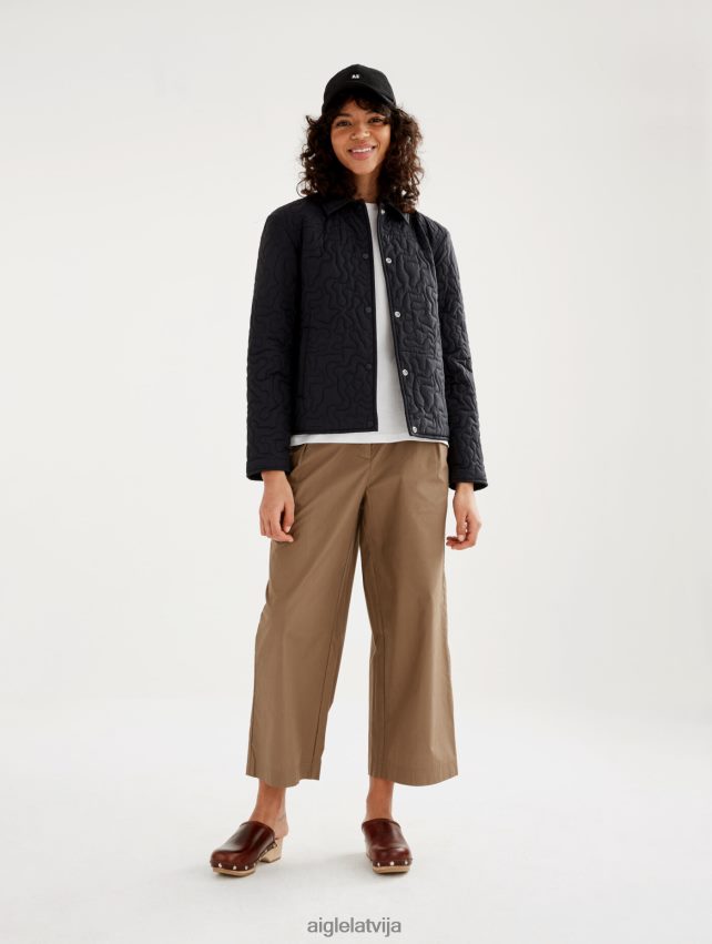 Aigle sievietes viegla stepēta jaka noir drēbes P0R84L482