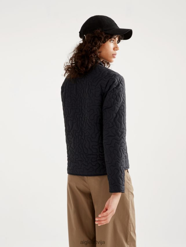 Aigle sievietes viegla stepēta jaka noir drēbes P0R84L482