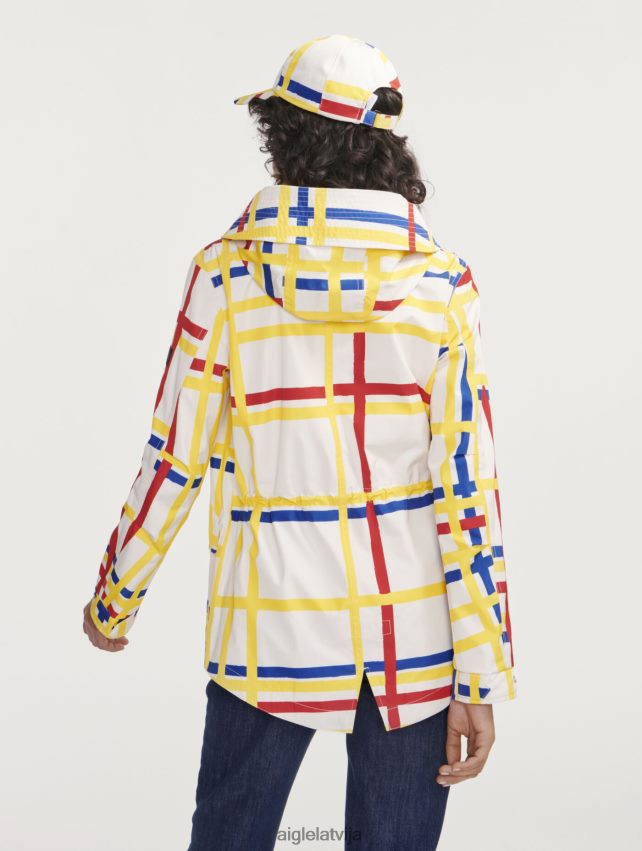 Aigle x Centre Pompidou sievietes īsu kapuci fishtail mtd mondrian drēbes P0R84L503