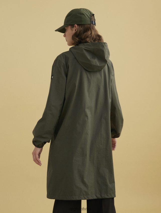 Aigle sievietes gara kapuce mtd parka avokāts drēbes P0R84L475