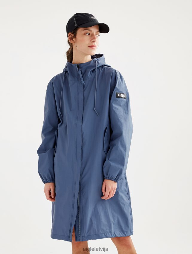 Aigle sievietes gara kapuce mtd parka marais drēbes P0R84L426