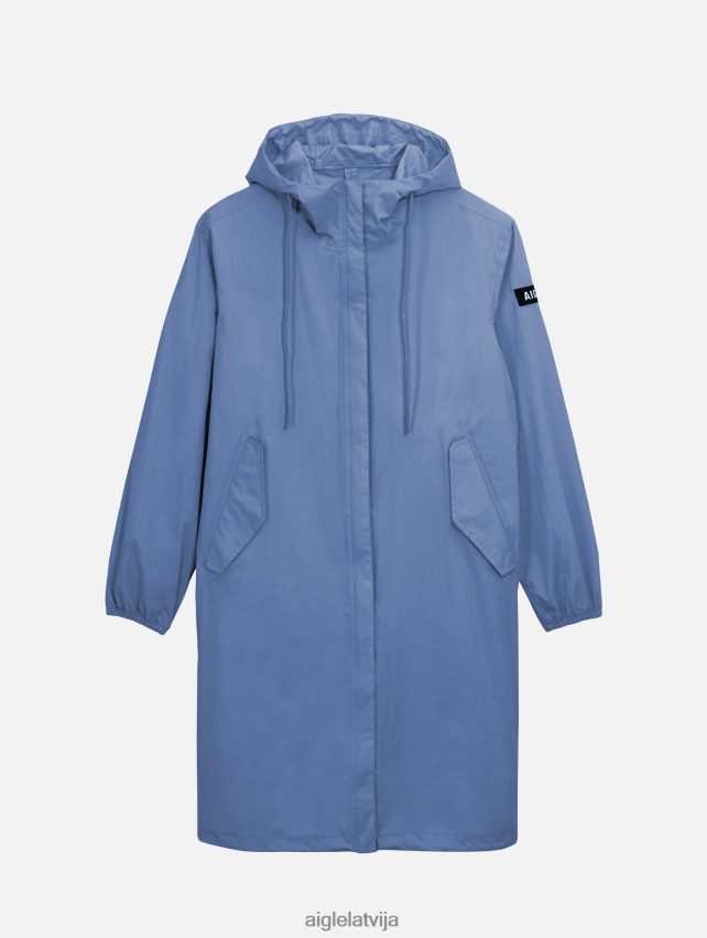Aigle sievietes gara kapuce mtd parka marais drēbes P0R84L426