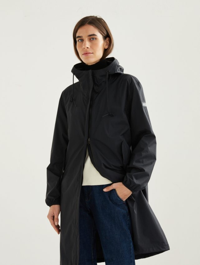 Aigle sievietes gara kapuce mtd parka noir drēbes P0R84L481