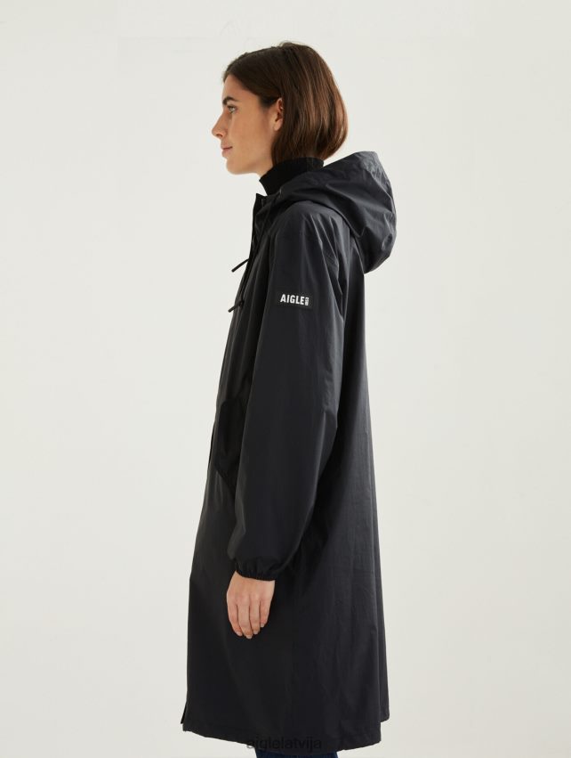 Aigle sievietes gara kapuce mtd parka noir drēbes P0R84L481