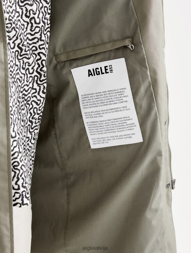 Aigle sievietes gara mtd parka ar kapuci taillis drēbes P0R84L495