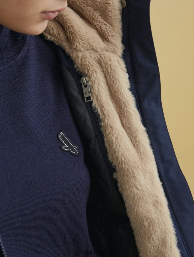 Aigle sievietes ļoti silti dūnu parka un gore-tex jūras drēbes P0R84L714