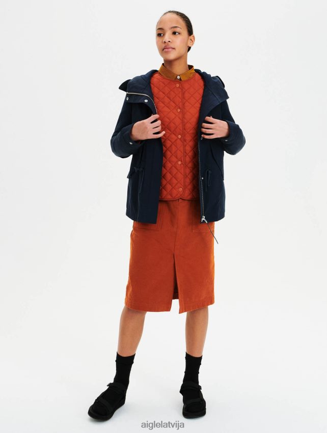 Aigle sievietes īss zivju astes parka impērija drēbes P0R84L679