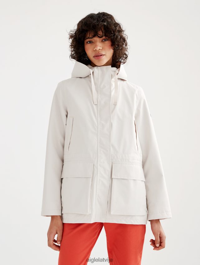 Aigle sievietes vidēja garuma mtd parka sable drēbes P0R84L493