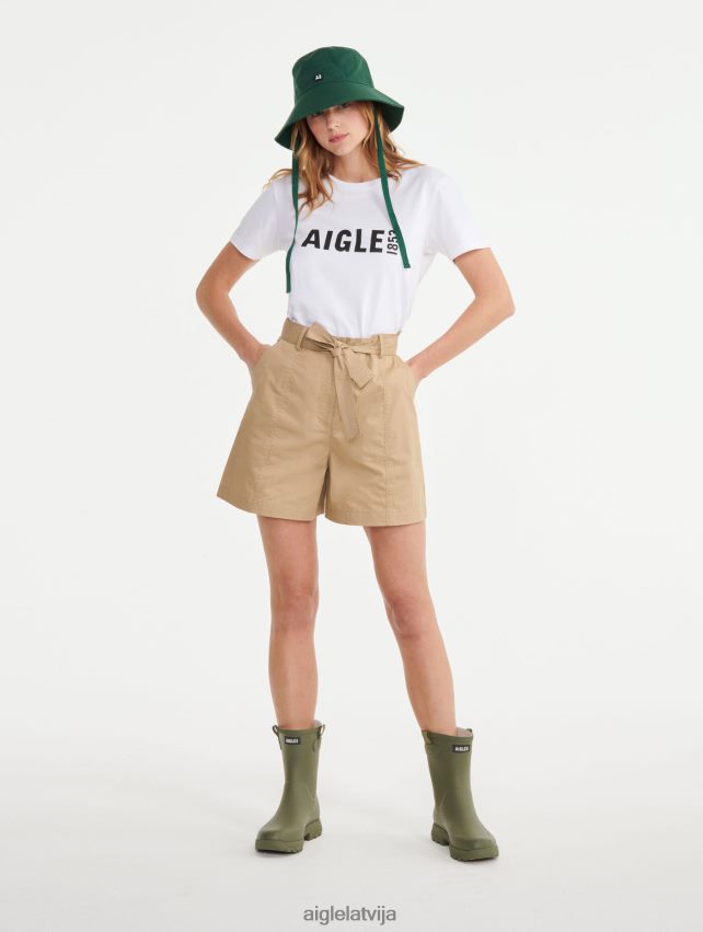 Aigle sievietes īss papīra maisiņš ar jostu osier drēbes P0R84L683