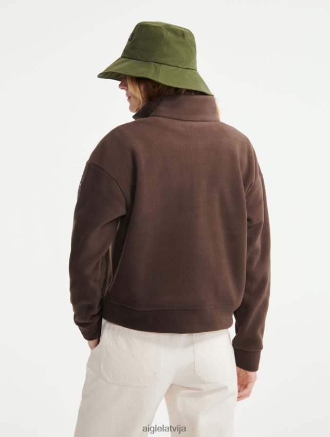 Aigle sievietes flīss ar rāvējslēdzēju kakao drēbes P0R84L585