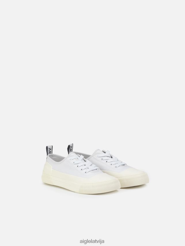 Aigle sievietes videi draudzīgas audekla un gumijas kedas blanc kurpes P0R84L638
