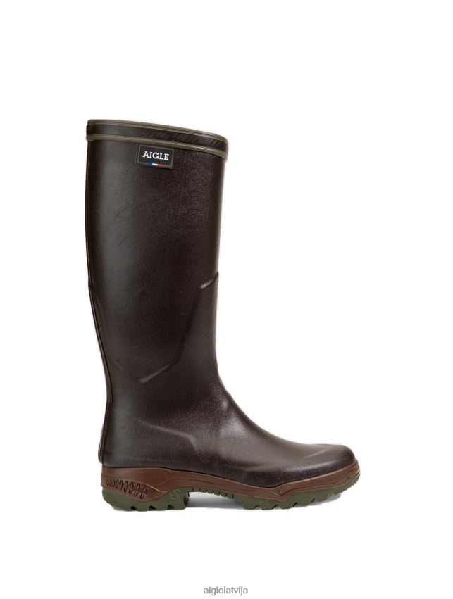 Aigle sievietes Francijā ražoti pretnoguruma zābaki brun zābaki P0R84L250