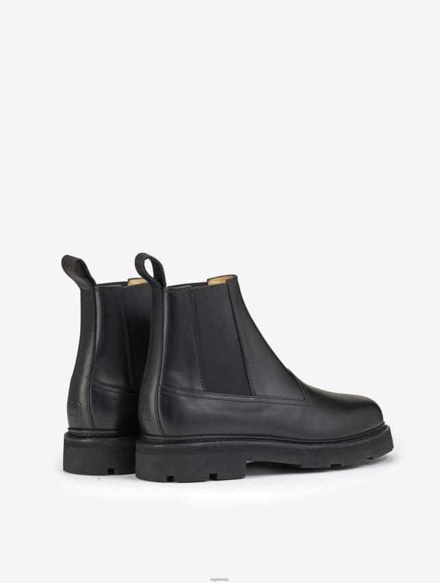 Aigle sievietes norvēģiski šūti ādas chelsea zābaki noir zābaki P0R84L510