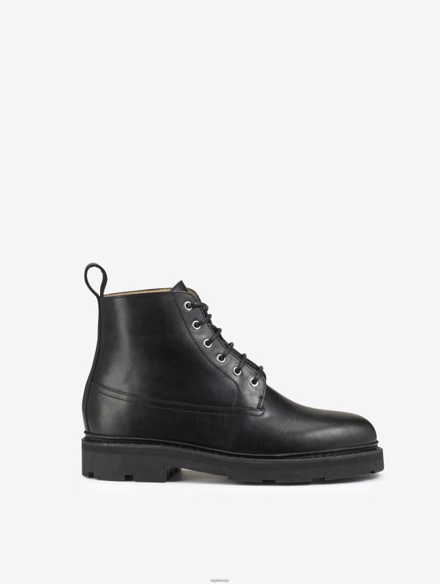 Aigle sievietes norvēģiski šūti ādas tuksneša zābaki noir zābaki P0R84L576