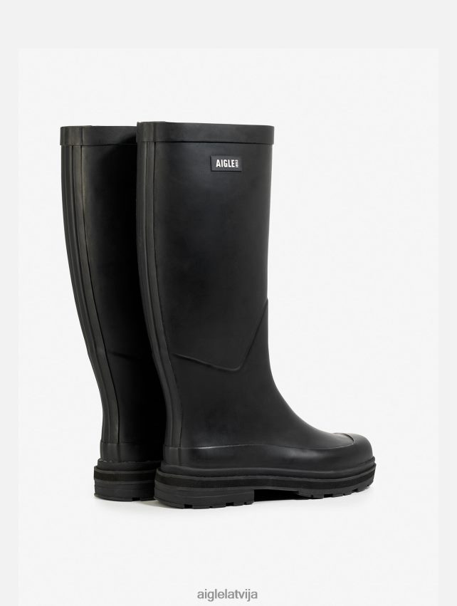 Aigle sievietes hibrīda lietus zābaki nepārspējamam stilam noir zābaki P0R84L522