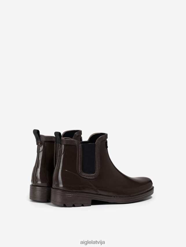 Aigle sievietes jāšanas sporta iedvesmots potītes lietus zābaks kakao zābaki P0R84L519