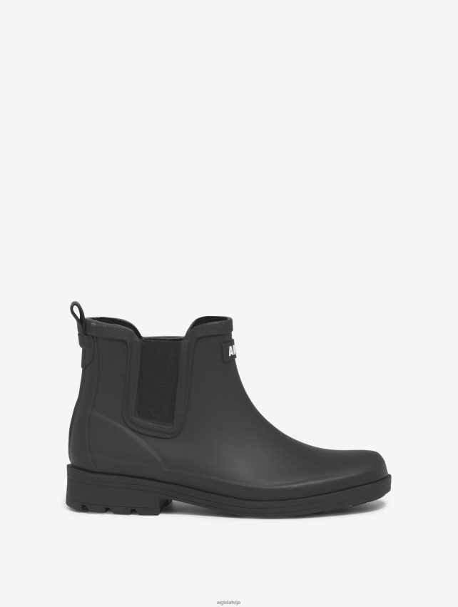 Aigle sievietes jāšanas sporta iedvesmots potītes lietus zābaks noir zābaki P0R84L508