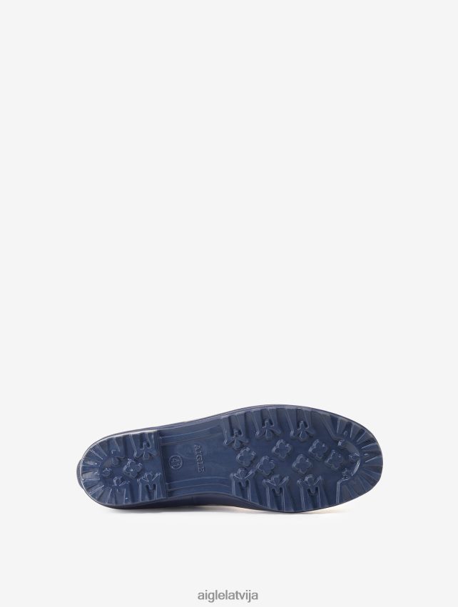 Aigle sievietes lietus zābaki ar apdruku uz potītēm monogramma zābaki P0R84L629