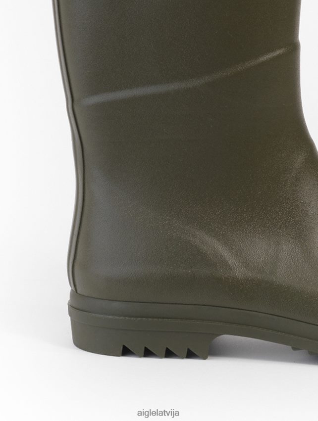 Aigle sievietes lietus zābaki ar robainu soli ražoti francijā kaki zābaki P0R84L661