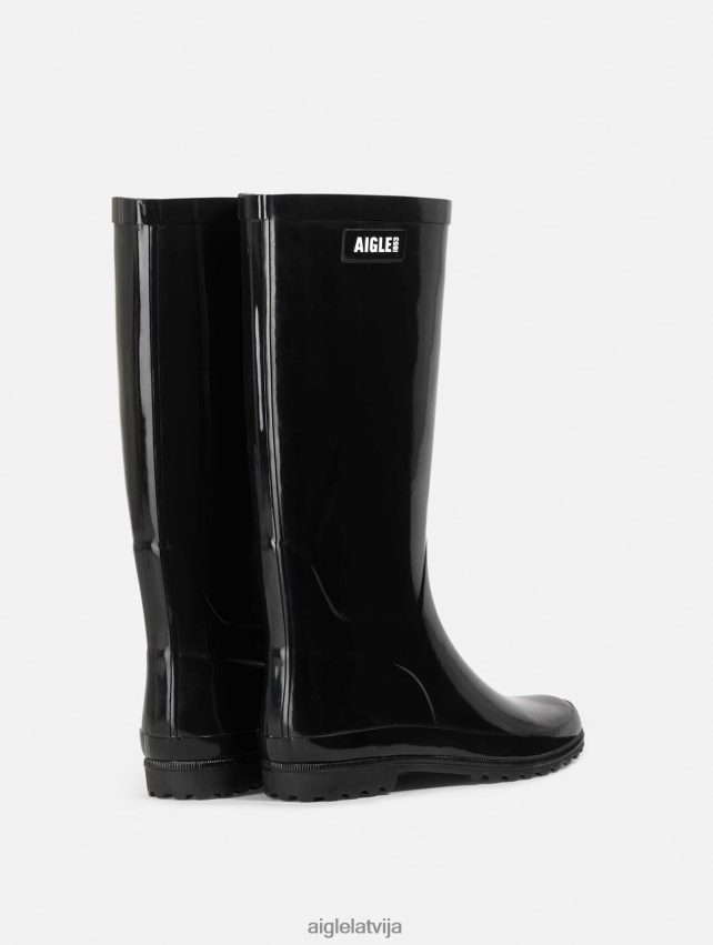 Aigle sievietes patentēts lietus zābaks noir zābaki P0R84L513