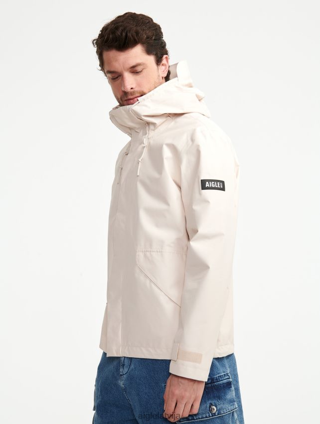 Aigle vīriešiem īsa gore-tex jaka ar kapuci sable drēbes P0R84L200