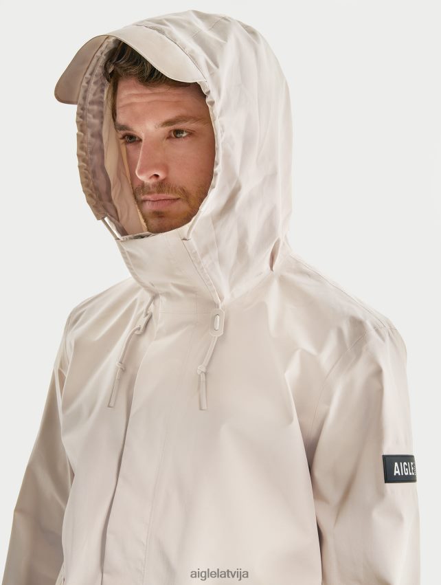 Aigle vīriešiem īsa gore-tex jaka ar kapuci sable drēbes P0R84L200