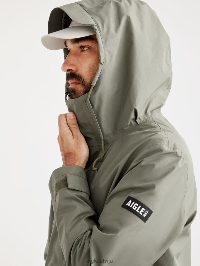 Aigle vīriešiem īsa gore-tex jaka ar kapuci taillis drēbes P0R84L208