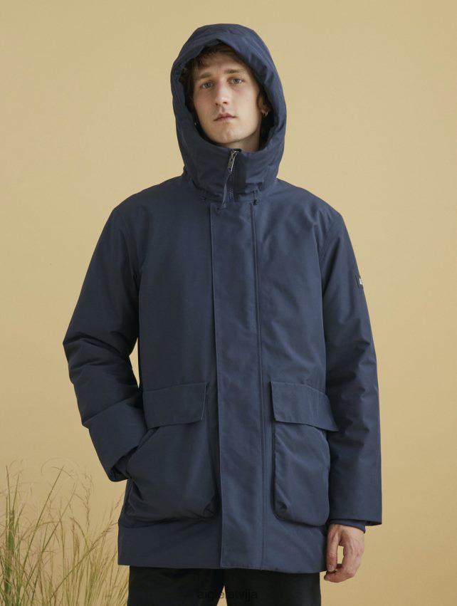 Aigle vīriešiem Dupont sorona gore-tex parka ar garu kapuci impērija drēbes P0R84L182