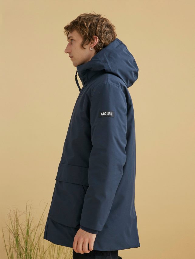 Aigle vīriešiem Dupont sorona gore-tex parka ar garu kapuci impērija drēbes P0R84L182