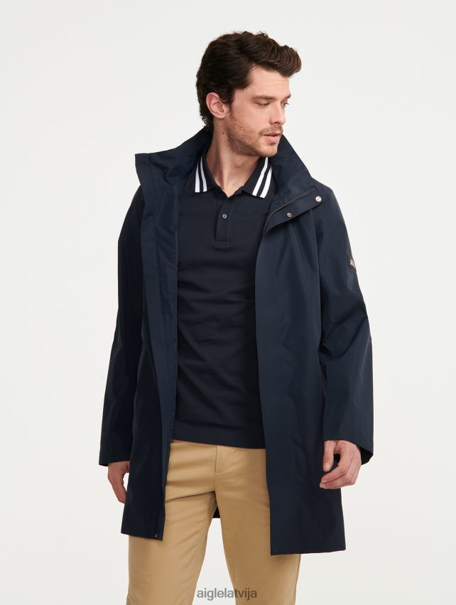 Aigle vīriešiem Gore-Tex parka ar garu kapuci impērija drēbes P0R84L210
