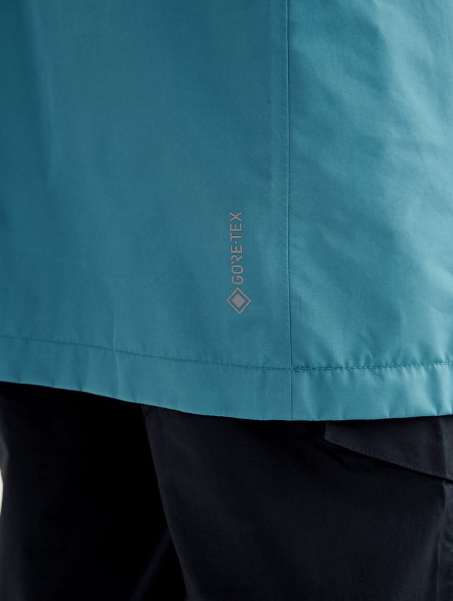 Aigle vīriešiem gara gore-tex paclite parka ar dubultu kapuci hidro drēbes P0R84L193