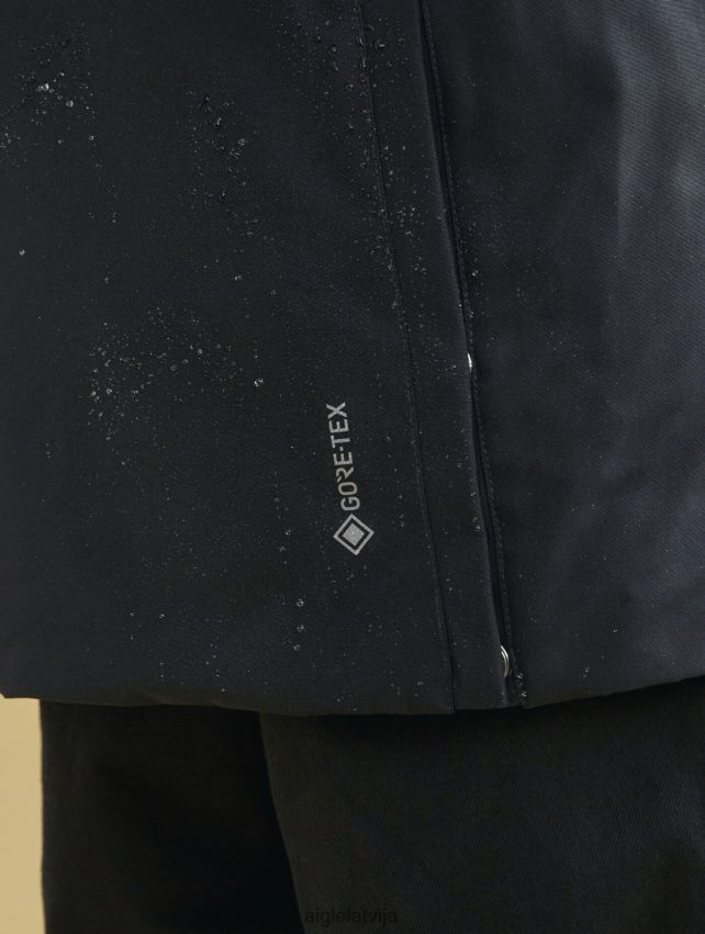 Aigle vīriešiem gore-tex parka ar garu kapuci noir drēbes P0R84L194