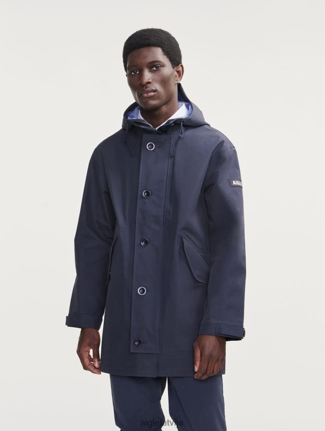 Aigle vīriešiem vidēja garuma kapuci mtd parka impērija drēbes P0R84L214