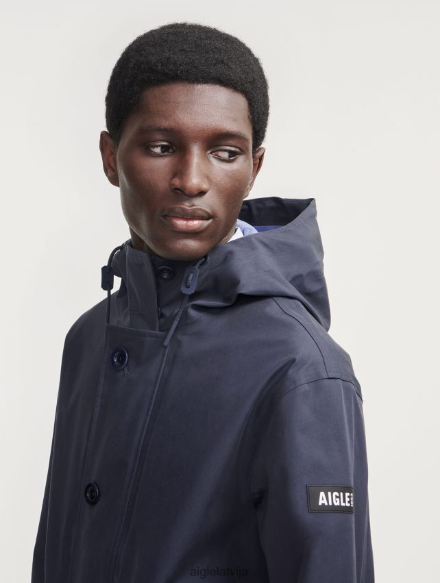 Aigle vīriešiem vidēja garuma kapuci mtd parka impērija drēbes P0R84L214