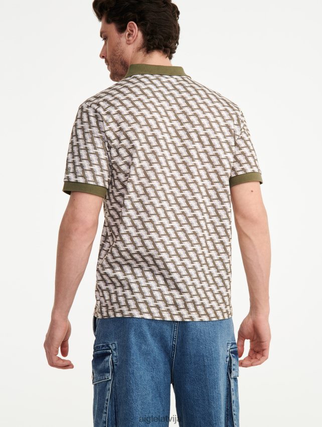 Aigle vīriešiem polokrekls ar monogrammu ar īsām piedurknēm taillis pr drēbes P0R84L119