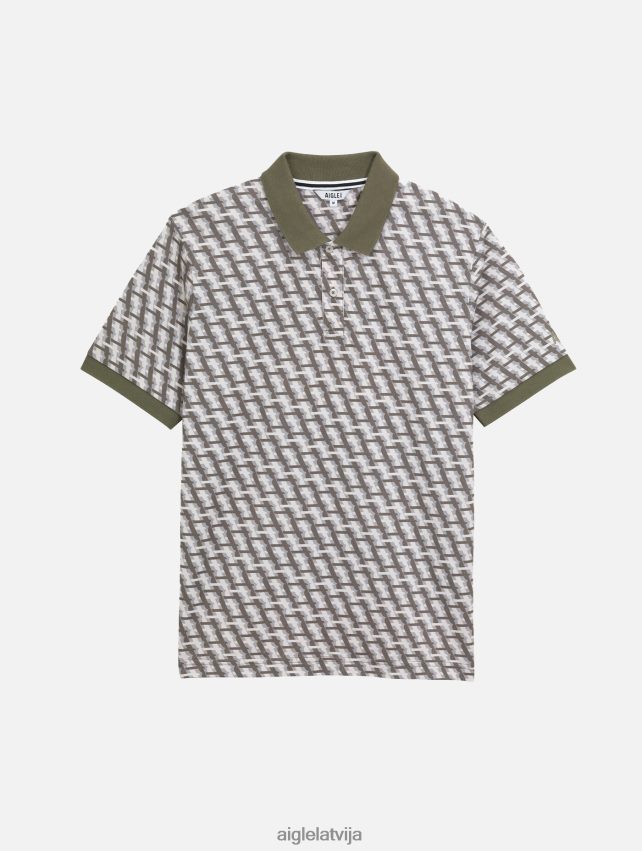 Aigle vīriešiem polokrekls ar monogrammu ar īsām piedurknēm taillis pr drēbes P0R84L119