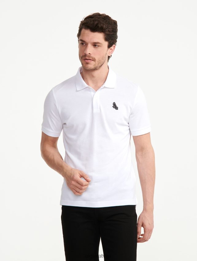 Aigle vīriešiem ātri sauss polokrekls ar īsām piedurknēm blanc drēbes P0R84L63