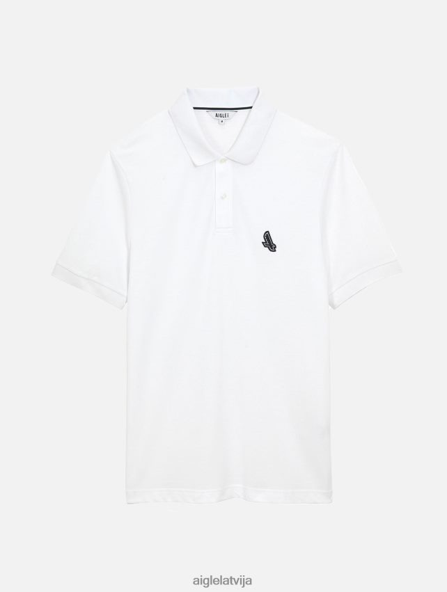Aigle vīriešiem ātri sauss polokrekls ar īsām piedurknēm blanc drēbes P0R84L63