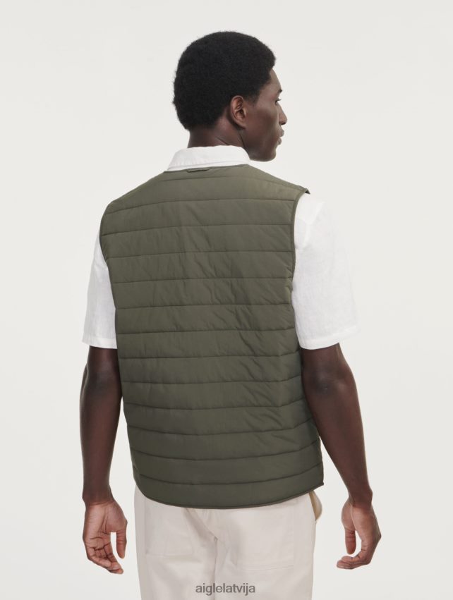 Aigle vīriešiem īsa dupont sorona stepēta wr piedurkņu veste avokāts drēbes P0R84L179
